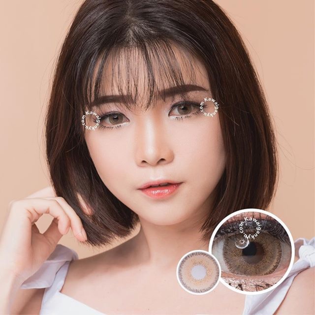 KawaiGankyu Softlens - Princess sole three hazel (1botol)