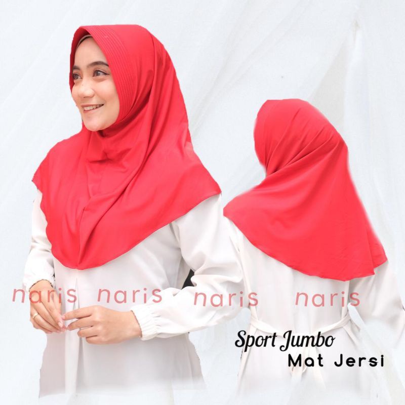 Jilbab Instan Sport Jumbo Premium / Hijab Instant Menutup Dada (Hijab Daily Part 3)