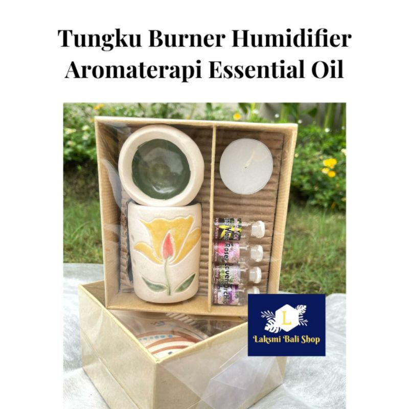 Tungku Burner Humidifier Aromaterapi  Essential Oil Pengharum Ruangan