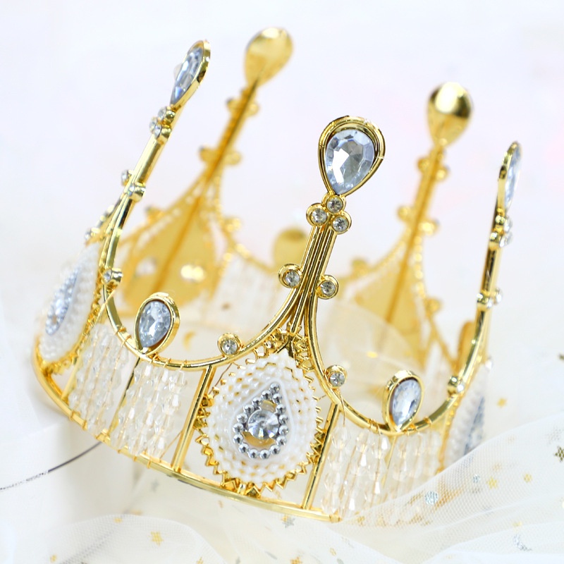 Topper Crown Cake Topper Dessert Decoration Seaweed Headdress Birthday Party Supplies Shiny