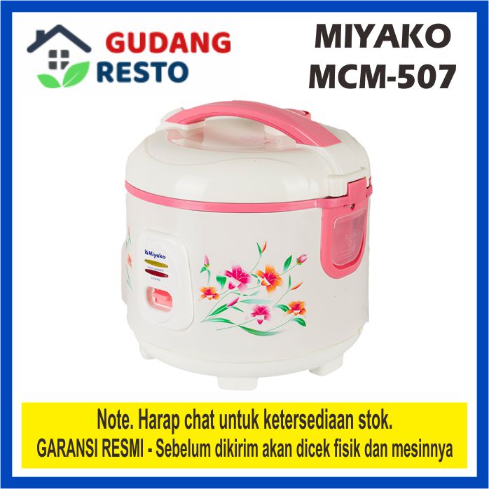 MIYAKO MCM 507 1.8 L MAGIC COM 3 in 1 RICE COOKER 1,8L MCM507 PENANAK NASI ORIGINAL / GARANSI RESMI