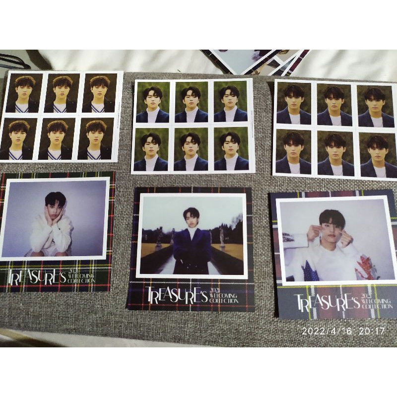 Treasure wellcoming collection ( Welcol ) 2021   Polaroid set + id  jihoon, junkyu , asahi ,junghwan