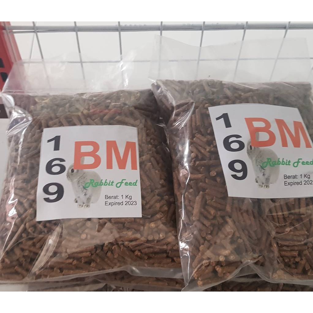 Pakan kelinci BM 1 Kg 169 Pelet Kelinci fresh