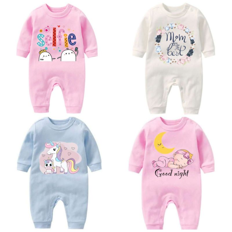 Sleepsuit baby bermotif SNI