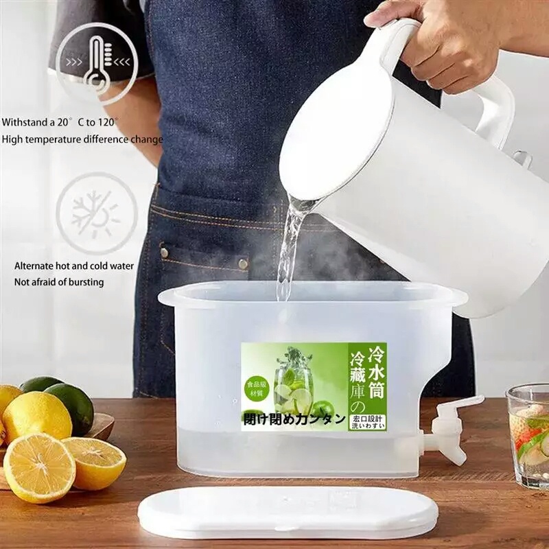 Dispenser Minum 3.5L Kulkas / Teko Air Portable / Drink Water Jar / Juice Dispenser