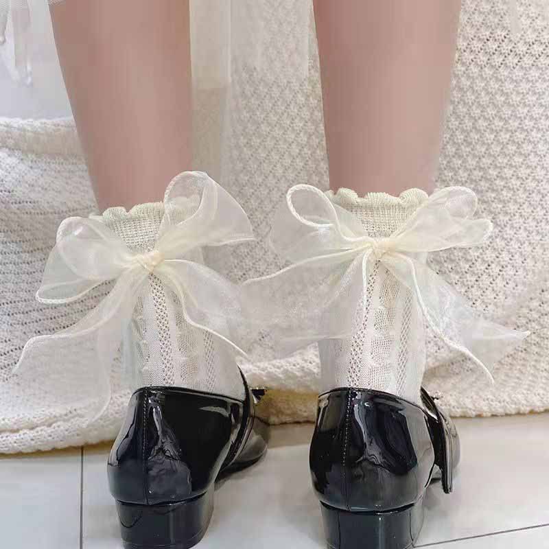 KK-37 kaos kaki lolita pita renda cotton socks katun