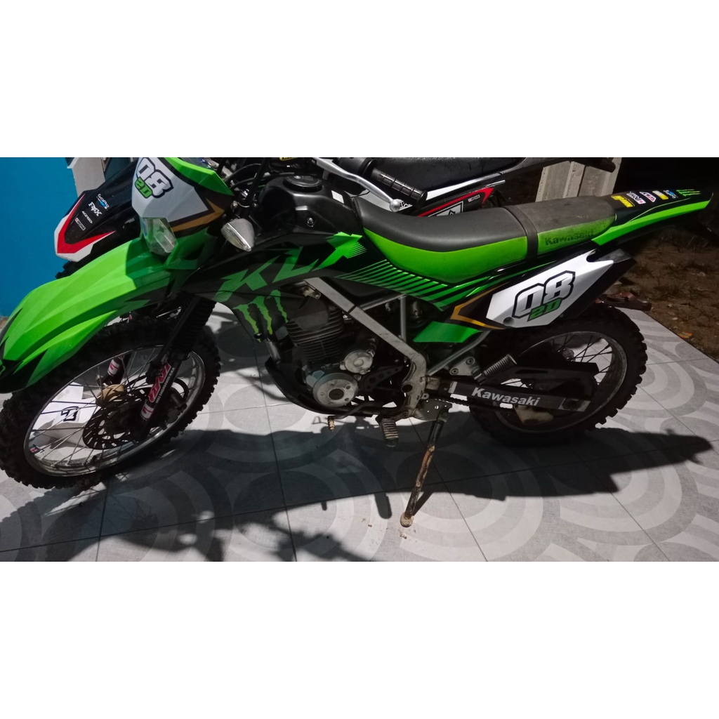 Decal Klx 150 BF Hijau Hitam