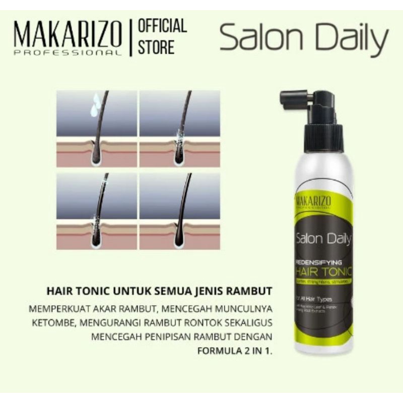 Makarizo Hair Tonic Salon Daily Redensifying Hair care 150ML