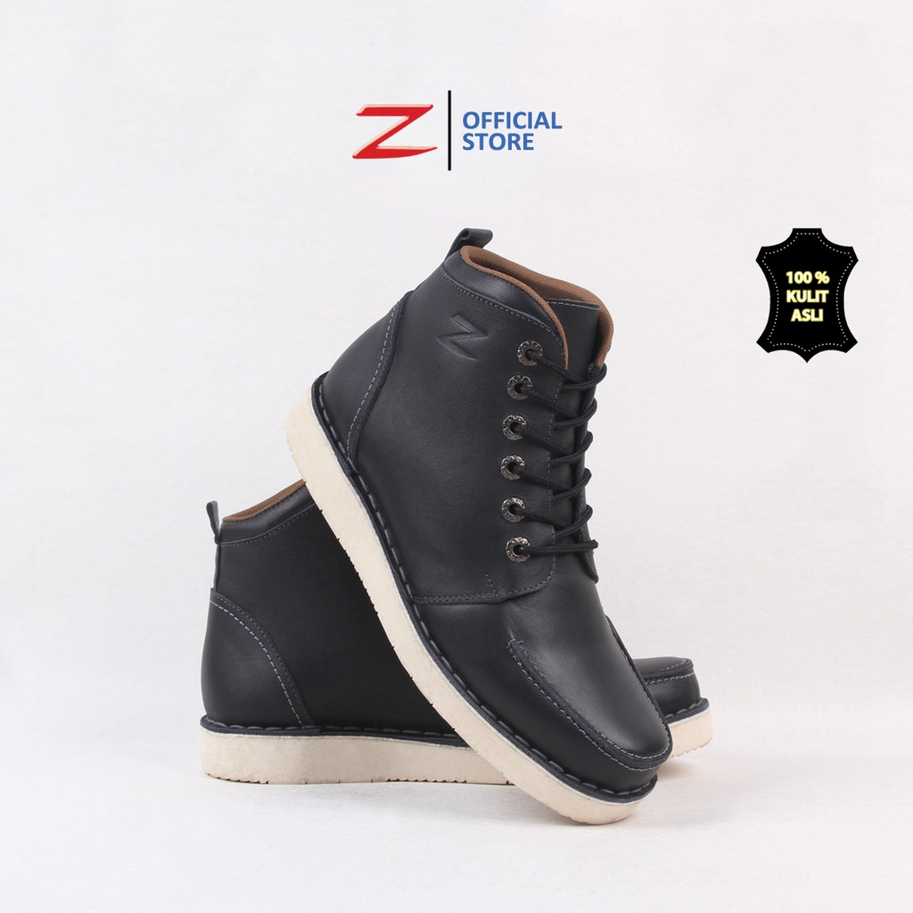 Zeintin - Sepatu Boots Pria Bahan Kulit Sapi Asli Berkualitas Sepatu Boots Karja Formal Sepatu Boots Touring Pria Bahan Kulit Original Zeintin LA