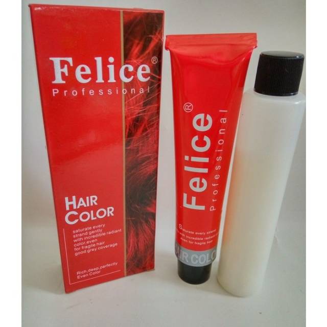  FELICE  Professional Hair Color Cat  Rambut  60ML Shopee 