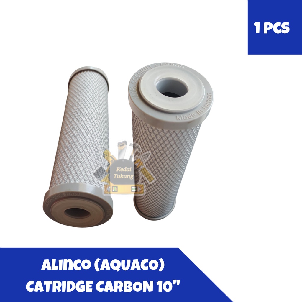 KEDAI TUKANG - ALINCO Aquaco Cartridge Refill Filter Air Carbon Block Sediment Spun Water Filter 10"