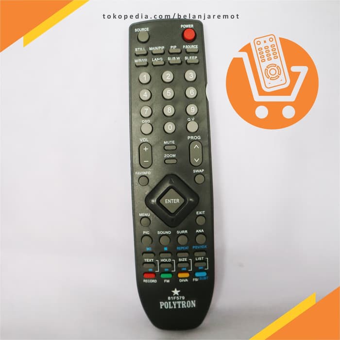 Remote TV Polytron LCD LED CinemaX 81F579 Original Pabrik KW Super