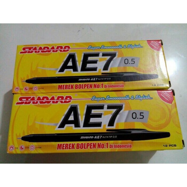 

PULPEN BALLPOINT PEN STANDARD AE7 HITAM / MERAH / BIRU / TERMURAH