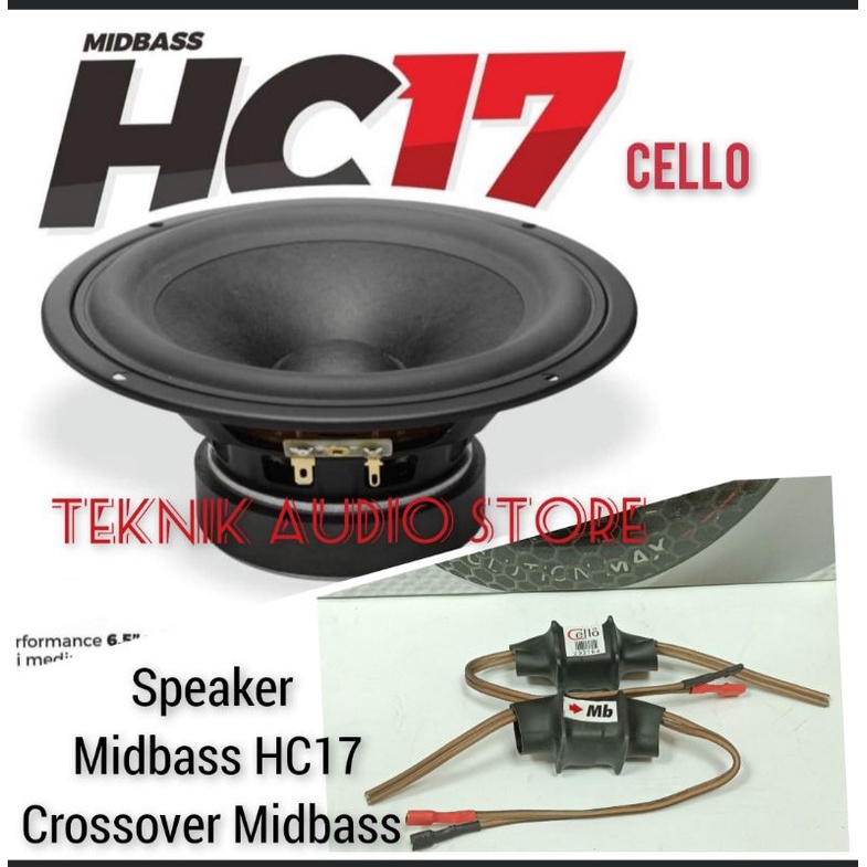 Speaker Midbass Cello seri HC 17 +  Crossover Midbass