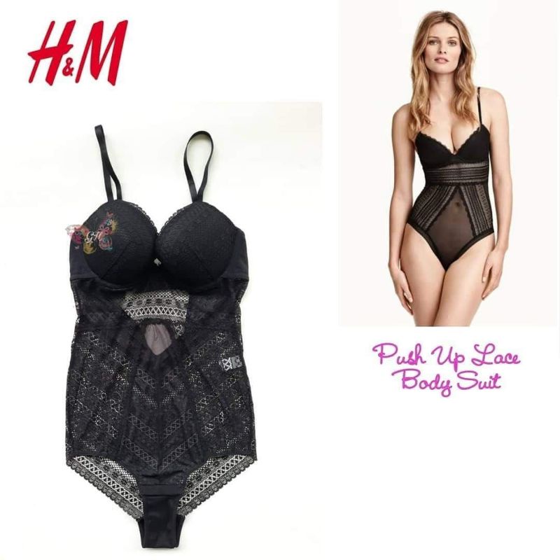 [GRIYA HAPSARI] Lingerie Bodysuit H&M Lace 34B 34C 37D