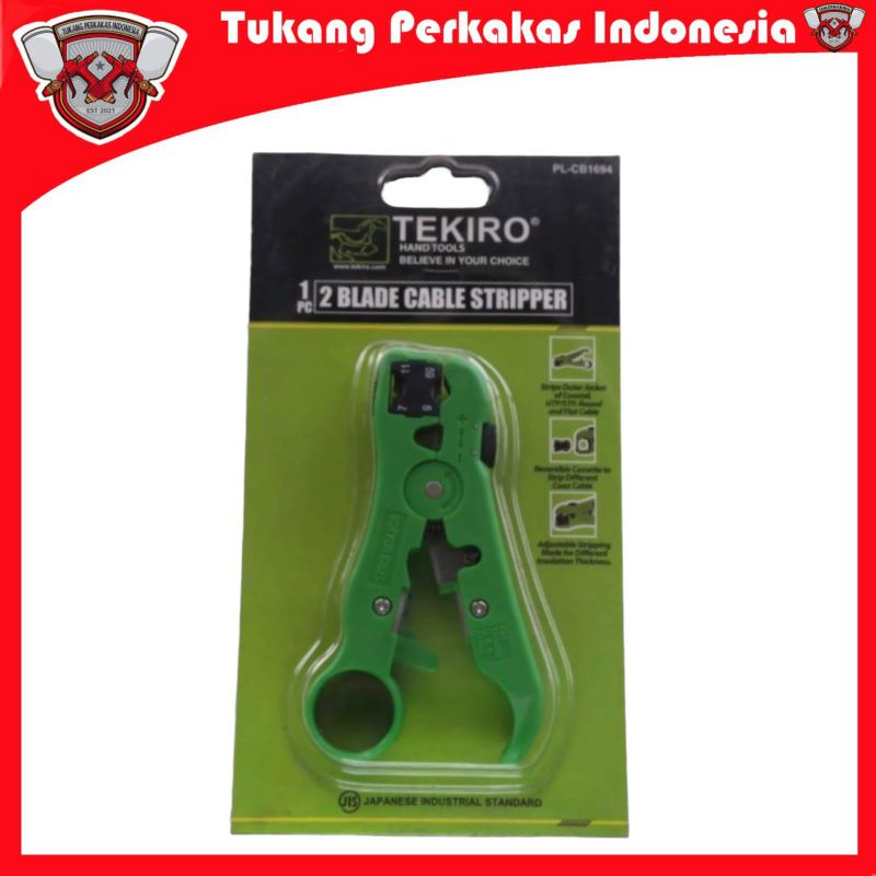 TEKIRO PISAU CUTTER PEMOTONG KABEL 2 BLADE CABLE STIPPED TEKIRO