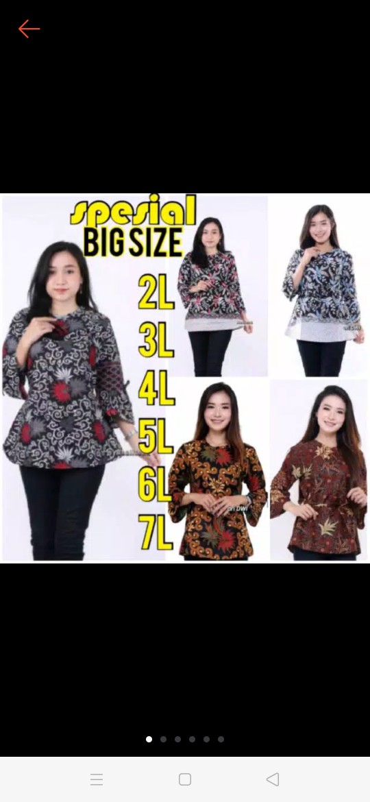 Atasan Batik Jumbo - Batik Couple - Batik Seragam Kerja - Batik Jumbo Wanita - Batik Jumbo Pria