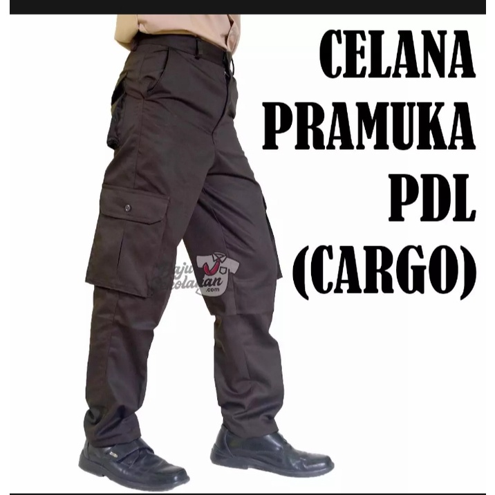 Celana PDL SD Panjang Seragam sekolah Pramuka / Cokelat PDL Cargo SD kls 1-6 sd