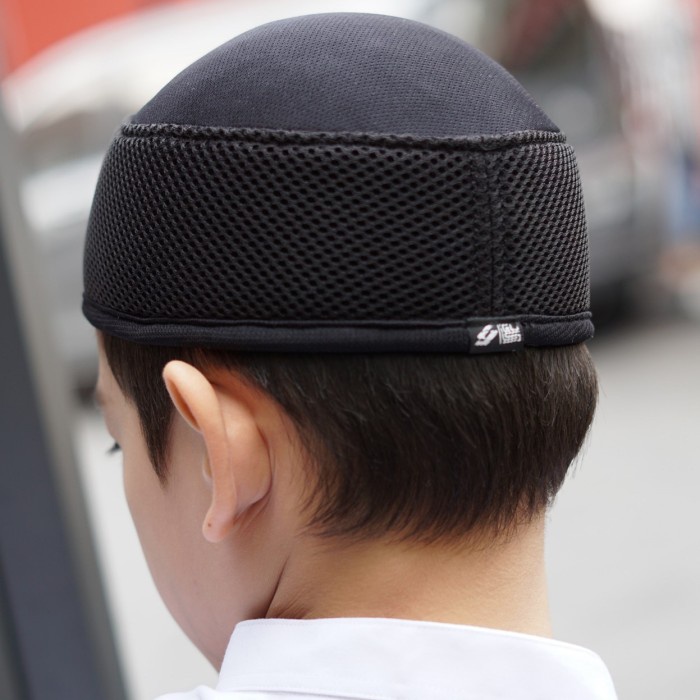 Peci Hitam Putih Anak Dewasa Polos, Peci Haji Putih Original Iguls