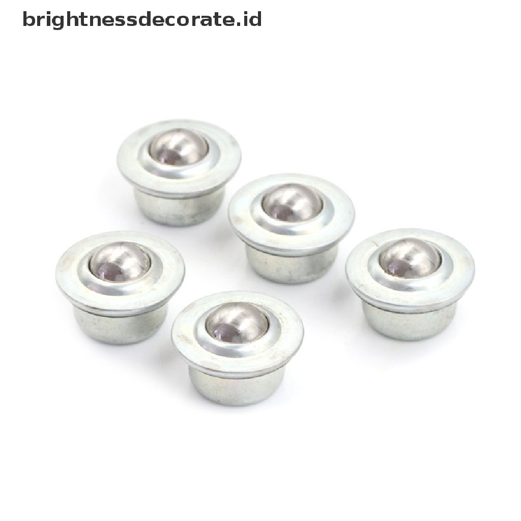 5 Pcs Cy-15H 32mm Ball Bearing Unit Conveyor Roller Wheels Bahan Metal