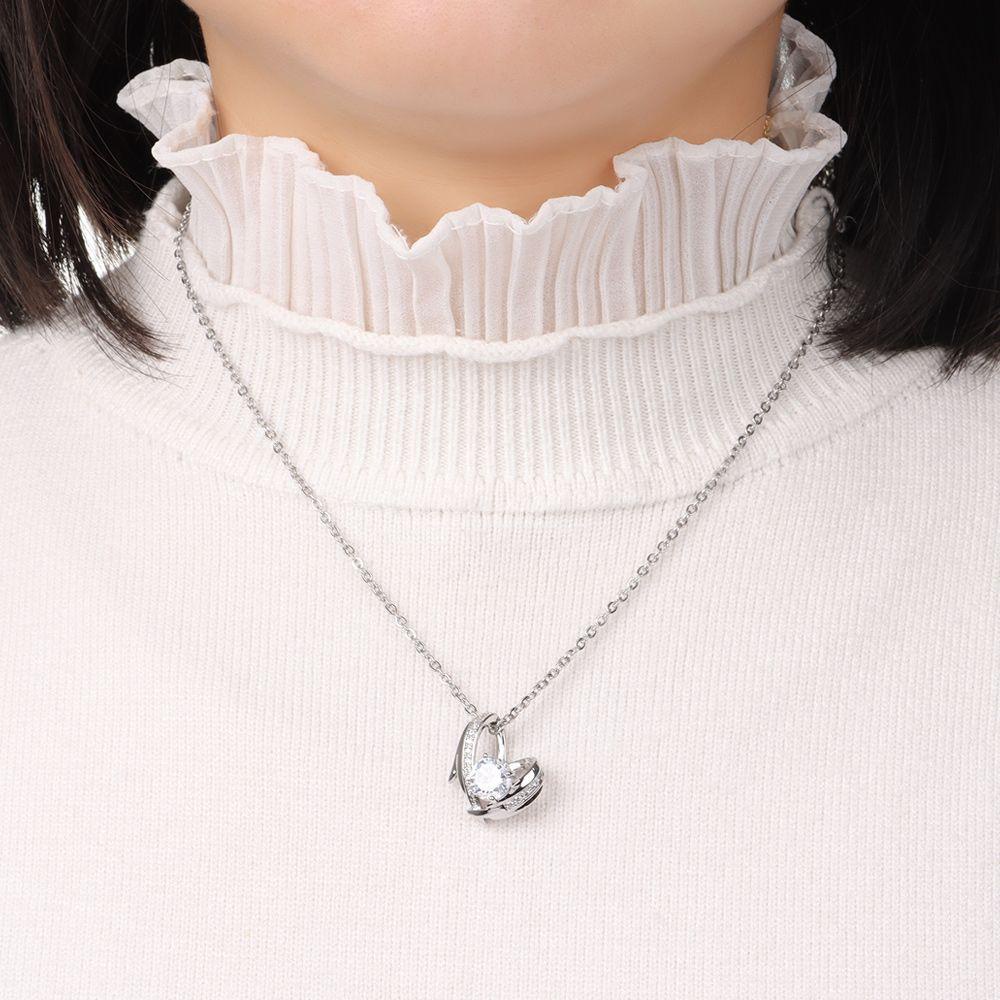 R-bunga Perak Kalung Liontin Mewah Wanita Pernikahan Bridal Jewelry Necklace