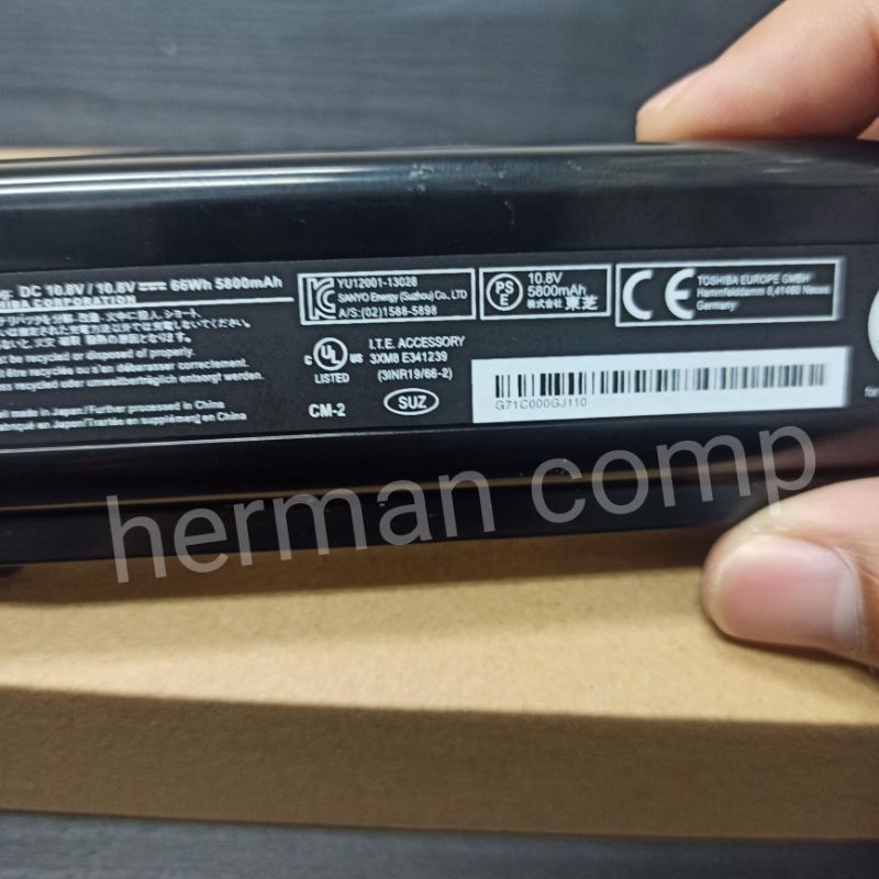 Original Baterai Toshiba Dynabook R73 R734 R734/M R734/G R734/K Series