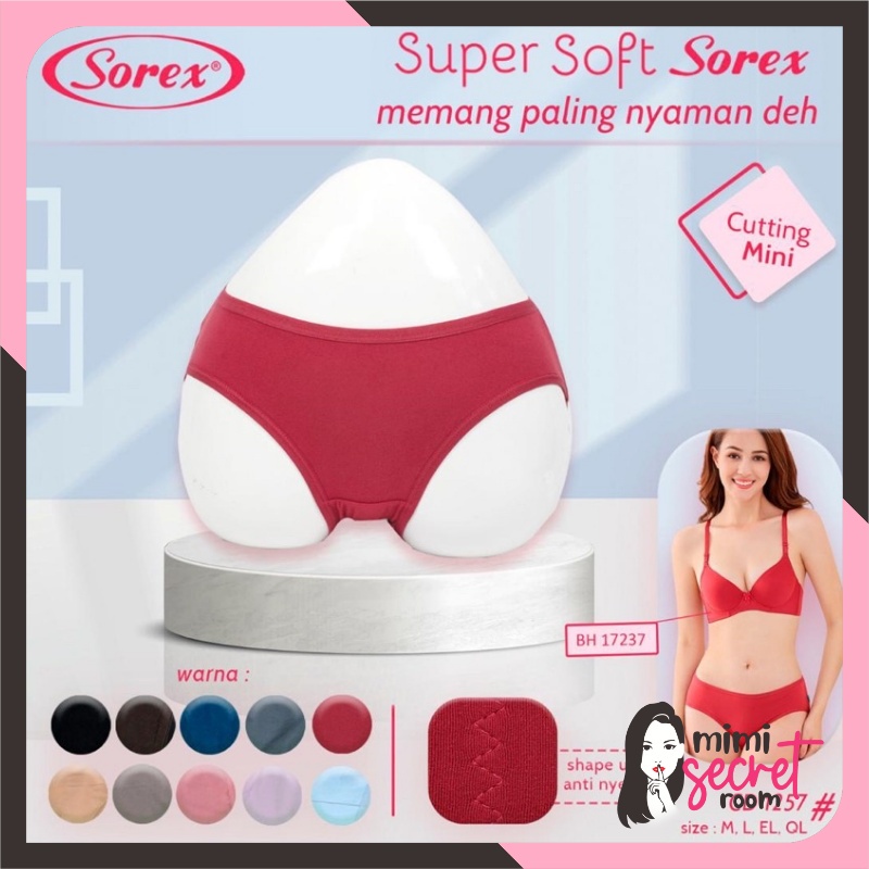 ❤ MIMI ❤ Celana dalam / CD asli sorex 1257 super soft mini M L EL QL