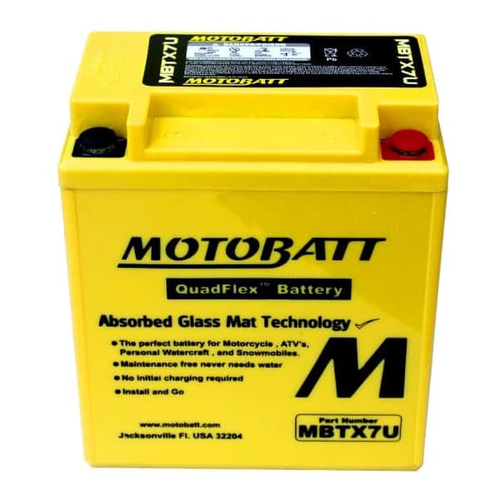 Aki Motor Yamaha Xmax Aerox Nmax Motobatt MBTX7U