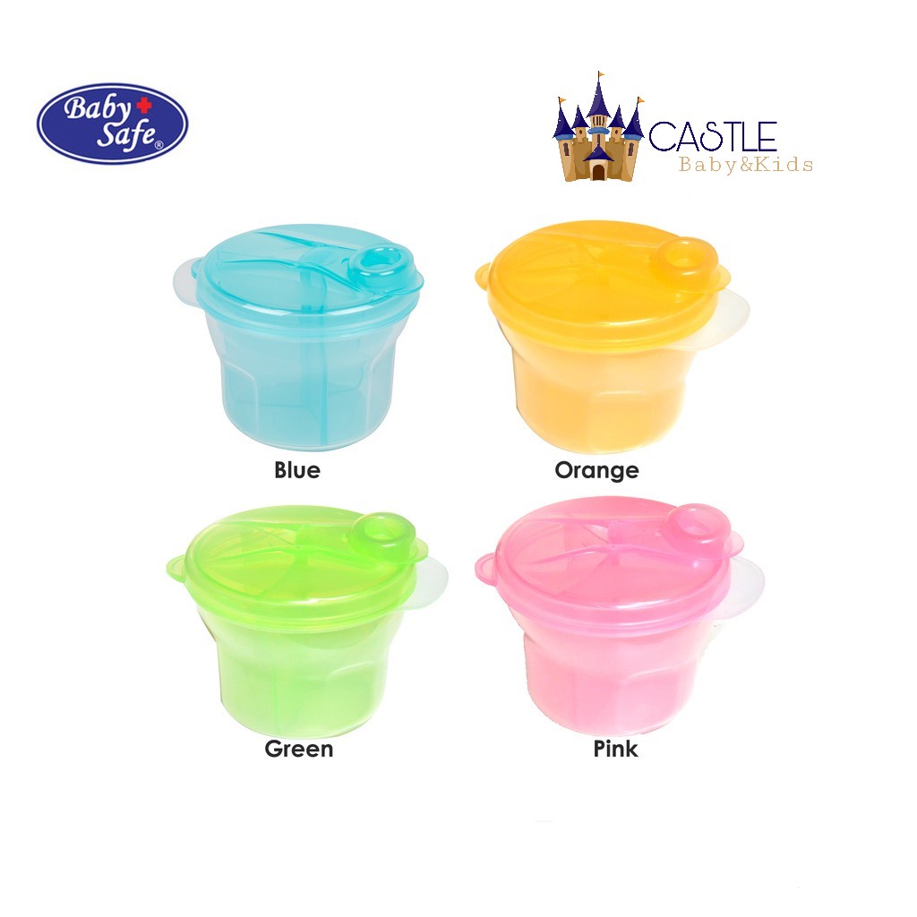 Castle - Baby Safe Milk Container Milk Powder Dispenser with Inner Cup JP032 Tempat Susu Bubuk