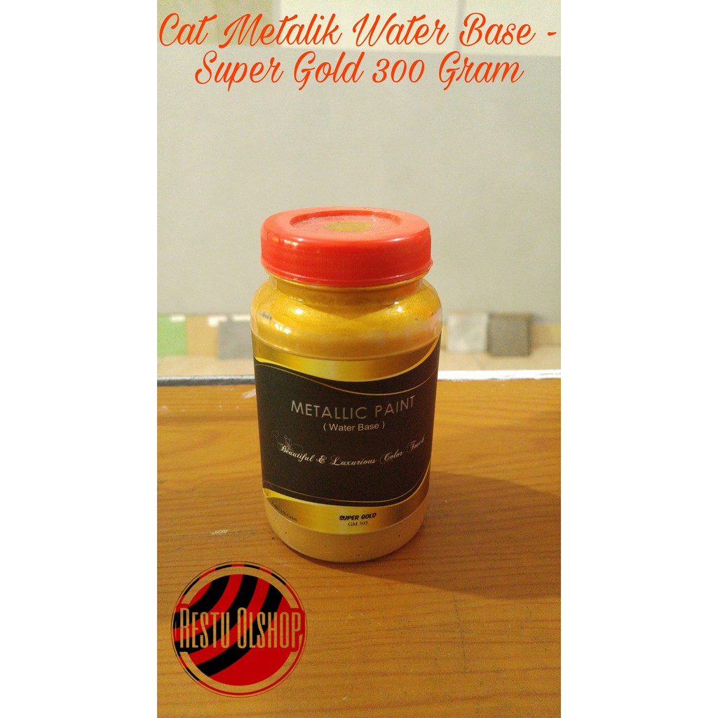 

Cat Metalik Water Base - Super Gold 300 Gram