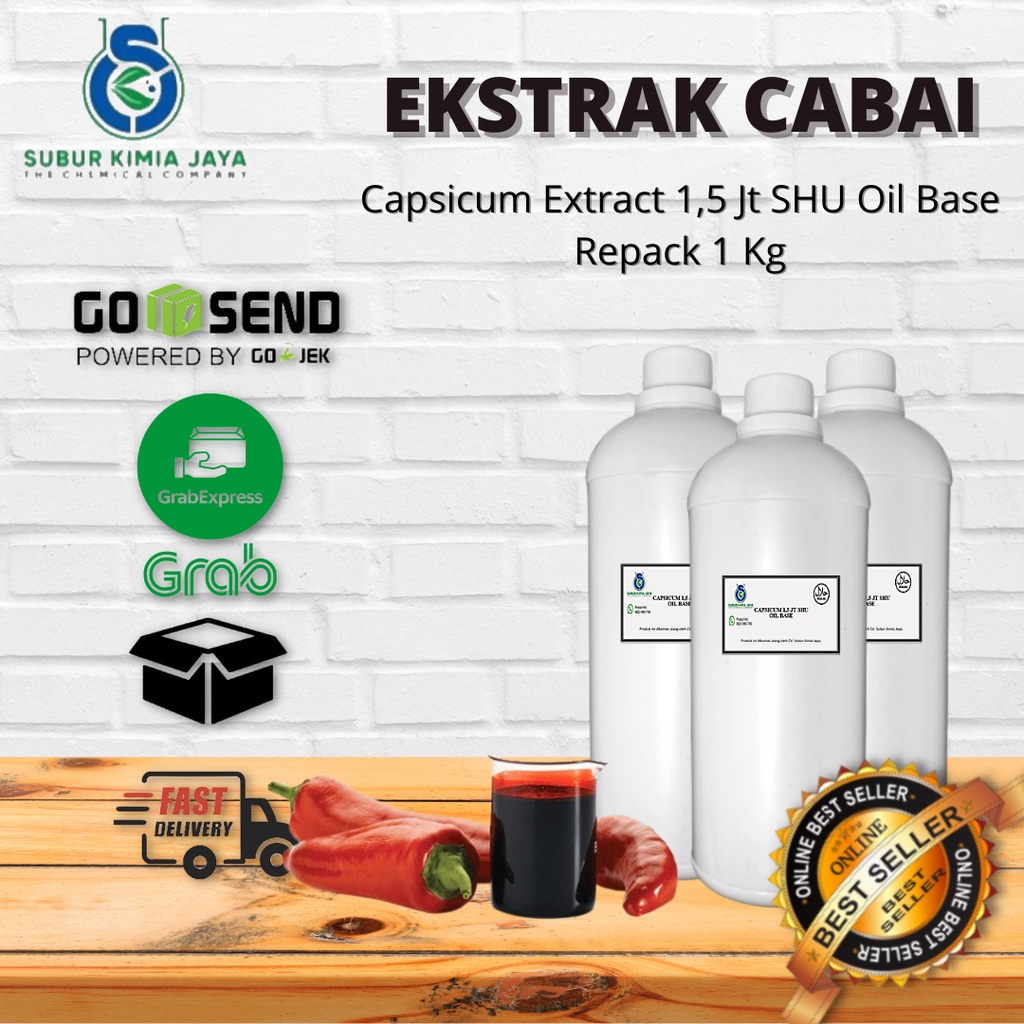 

Ekstrak Cabe Merah Murni / Pure Capsicum 1,5 jt shu 1000 gr