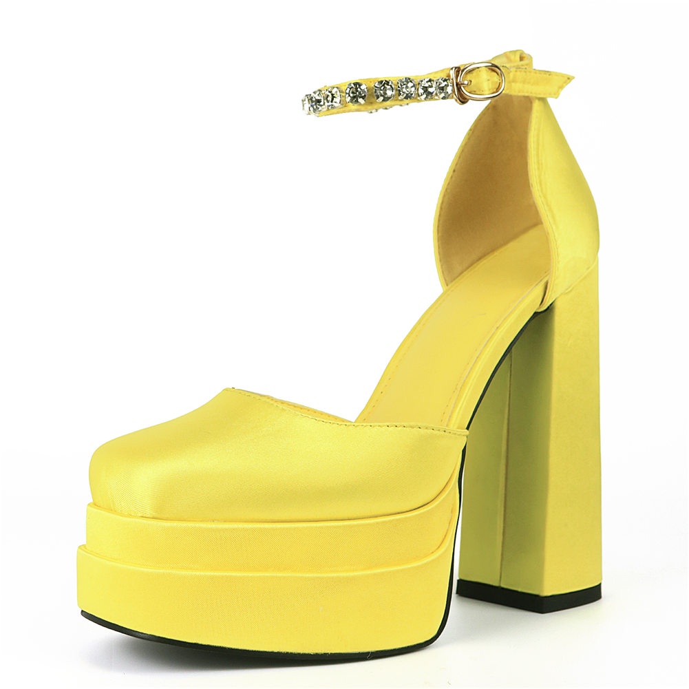 platform block heel sandals