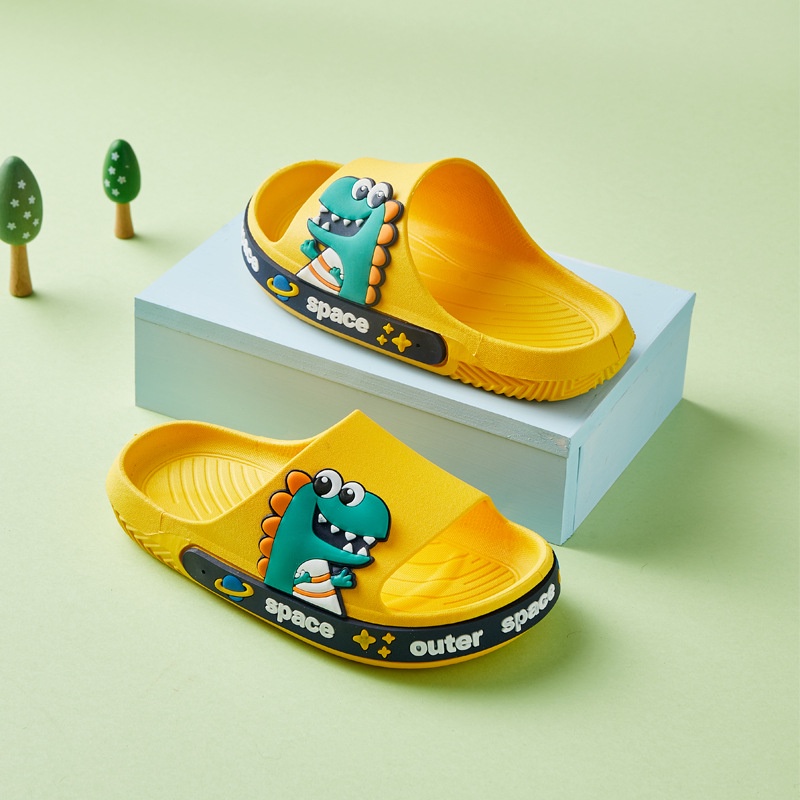 GROSIRTAS LV0127 Sandal Anak Anak Bahan Karet Import Motif Dino Alas Lentur