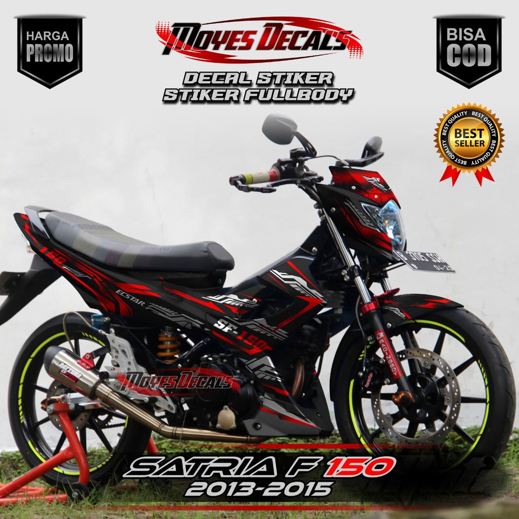 stiker motor satria fu decal stiker satria fu stiker fullblok suzuki satria fu matrixline