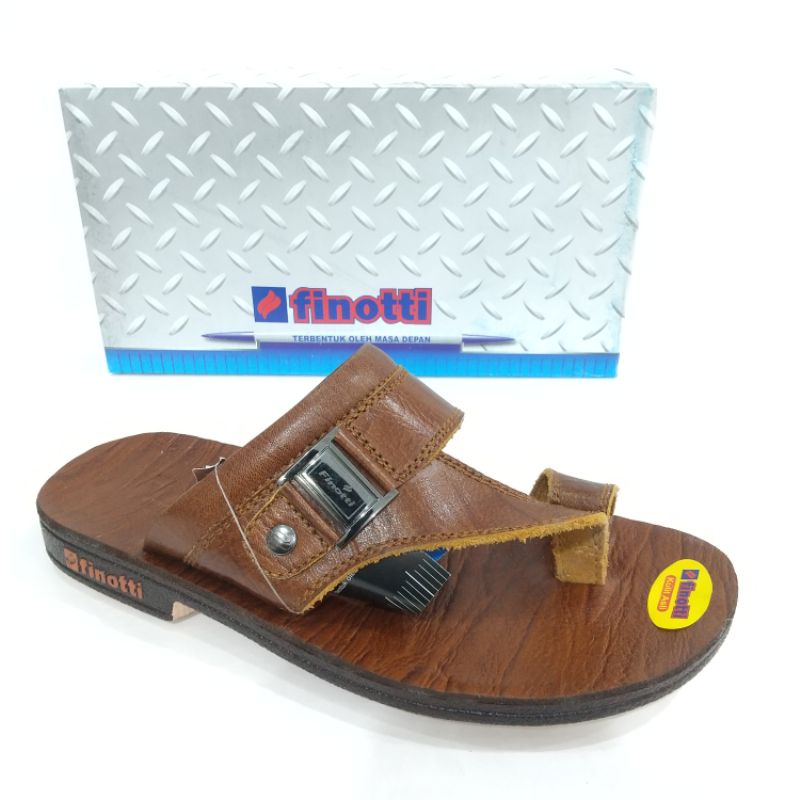 Sandal kuli  finotti VR 01 size 38-42 model jepit jempol | sandal formal | sandal kulit