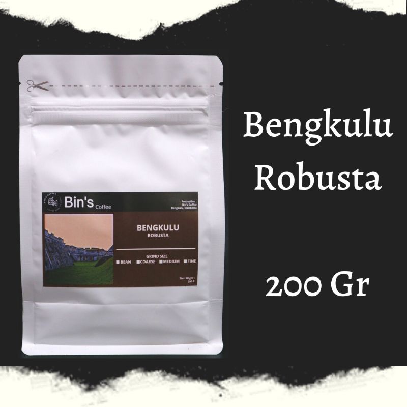 

Bins Coffee Kopi Robusta Bengkulu Kopi 200Gr