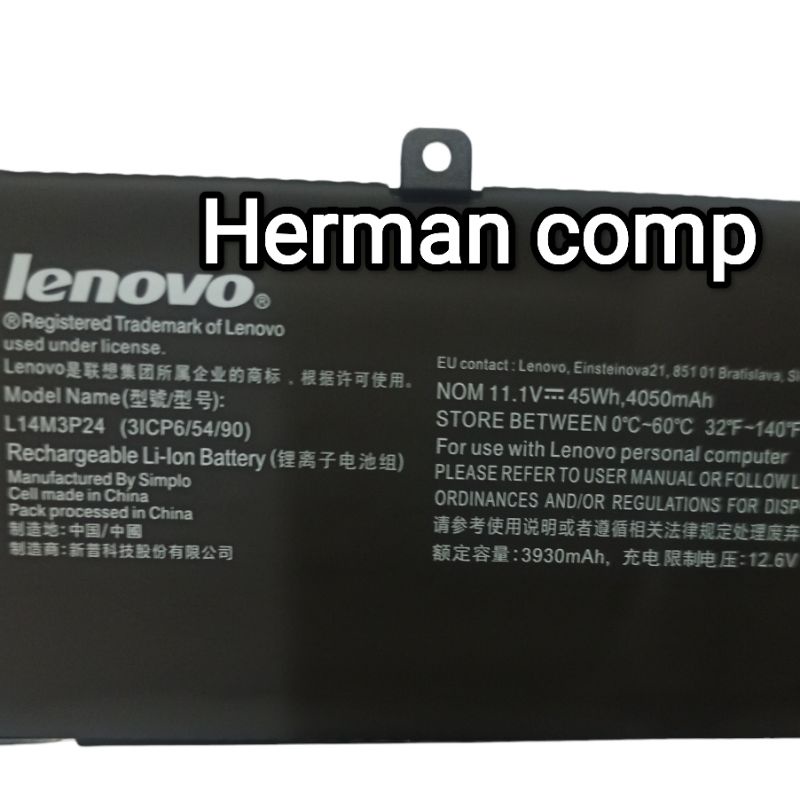 Original Baterai Lenovo Legion Y520 Y520-15IKBN L14M3P24