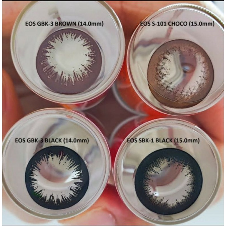 SOFTLENS EOS BLACK HITAM GBK Dia.14mm NORMAL MINUS SOFTLENS HITAM NATURAL