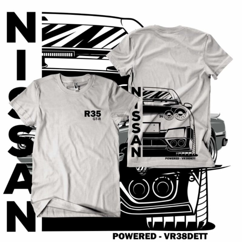NEW Kaos Mobil R32 R35 GTR Mobil Nissan Skyline JDM Kaos Otomotif