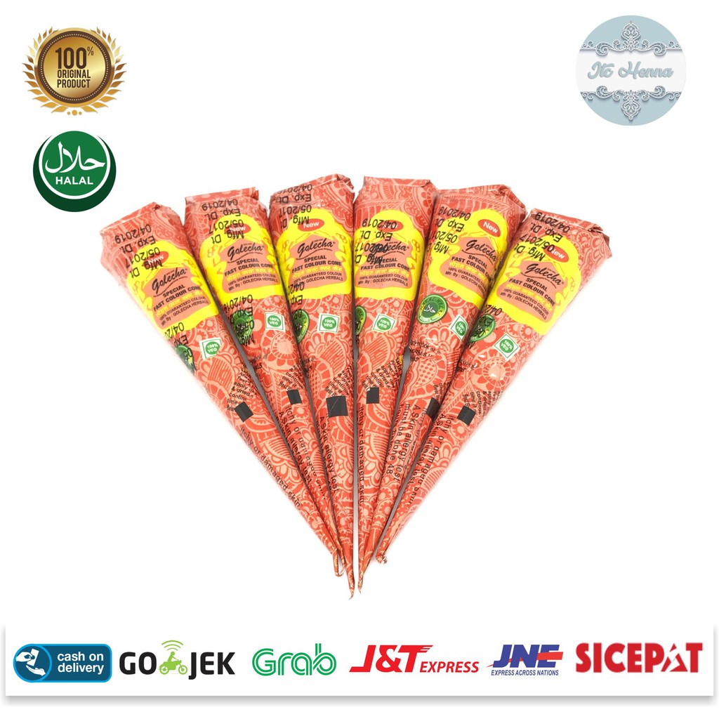 Sehnaaz Hijau Henna Setangah Box Isi 6 Cone Shopee Indonesia