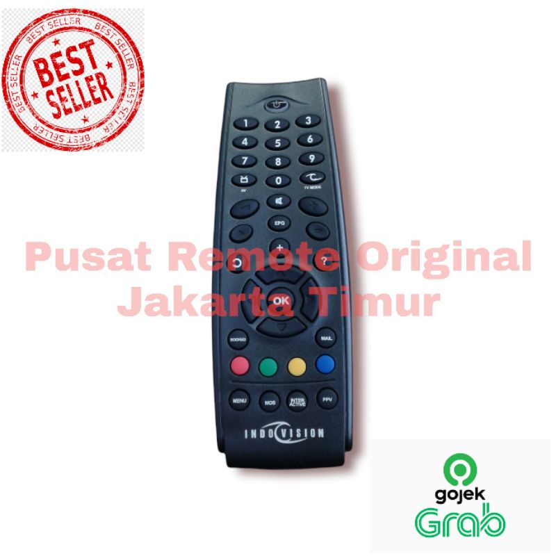 REMOTE REMOT RECEIVER INDOVISION PARABOLA ORIGINAL ASLI CODE 01