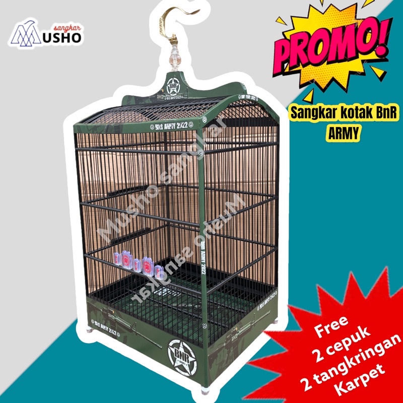 SANGKAR KANDANG KOTAK BNR ARMY NEW