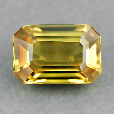 EMIL Certified VVS Octagon 0.86ct 6.68x4.50x2.53mm Unheated Untreated Natural Yellow SAPPHIRE SP003