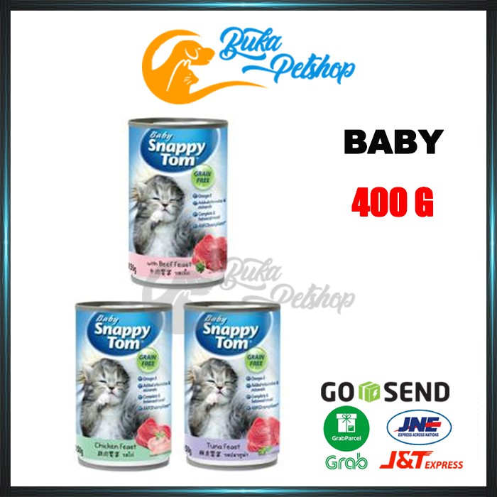 Makanan Kucing / Snappy Tom Baby 400g