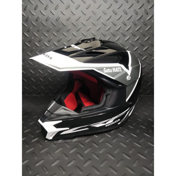 OFC Helm Full Face Honda CRF Grey Helmet 87100MXGRCRFL