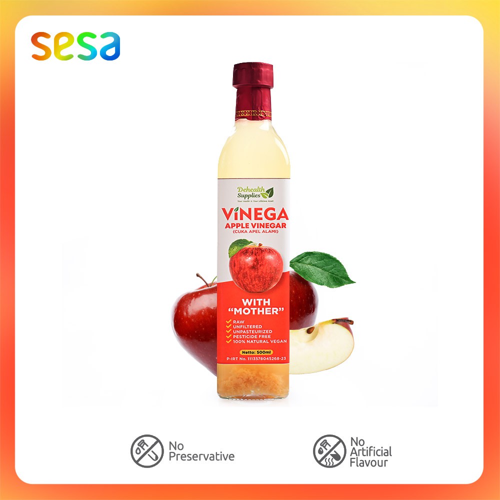 

Dehealth Supplies - Vinega Cuka Apel Botol Kaca 500 ml