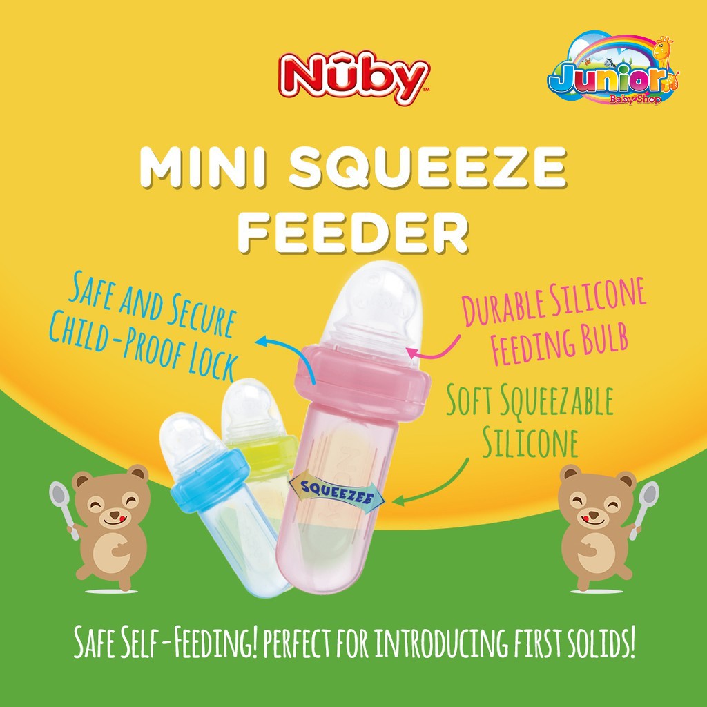 Nuby Mini Squeeze Feeder W/Case