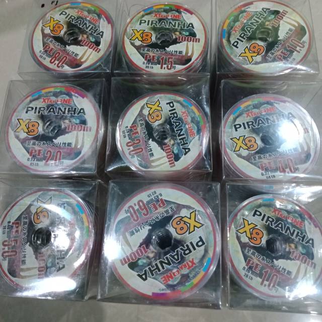Benang pancing pe piranha x8 100 mtr