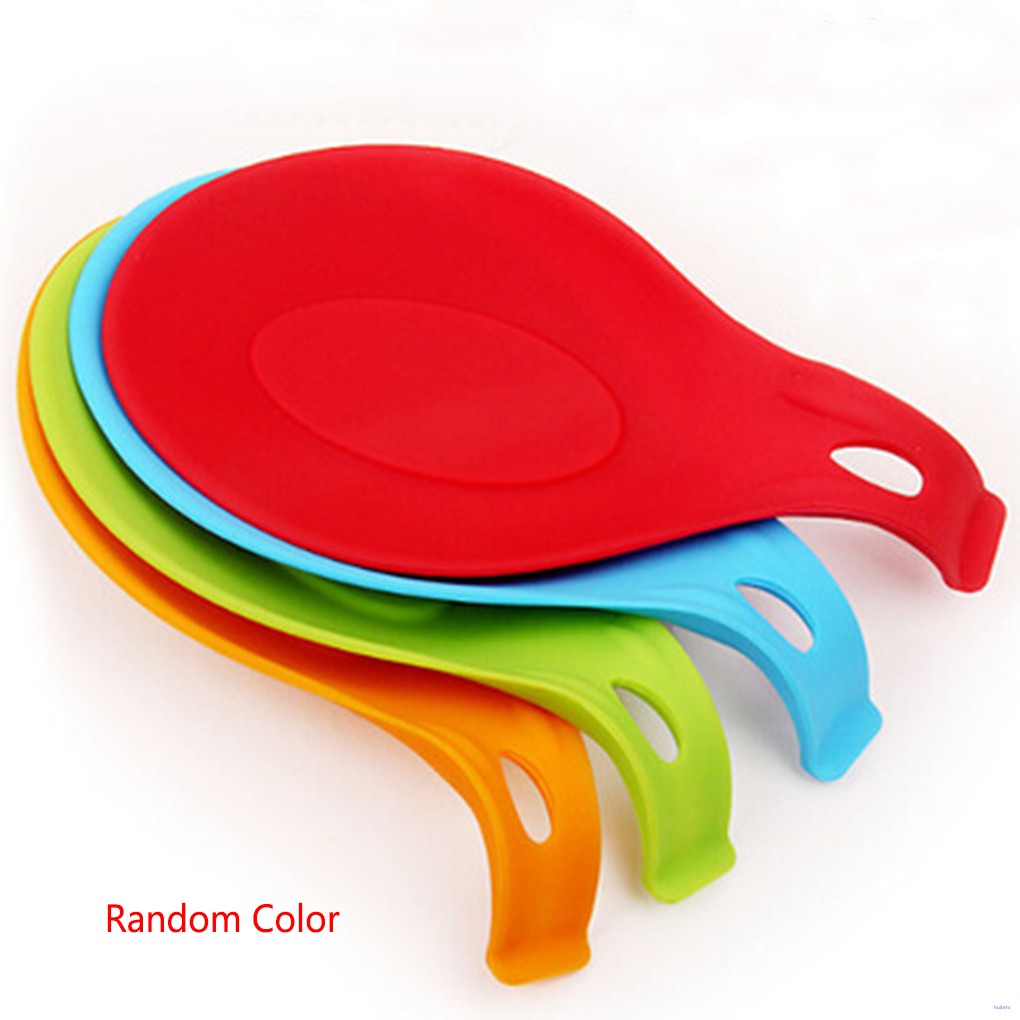 [READY STOCK] Multipurpose Silicone Spoon Rest Pad Food Grade Silica Gel Spoon Put Mat Device