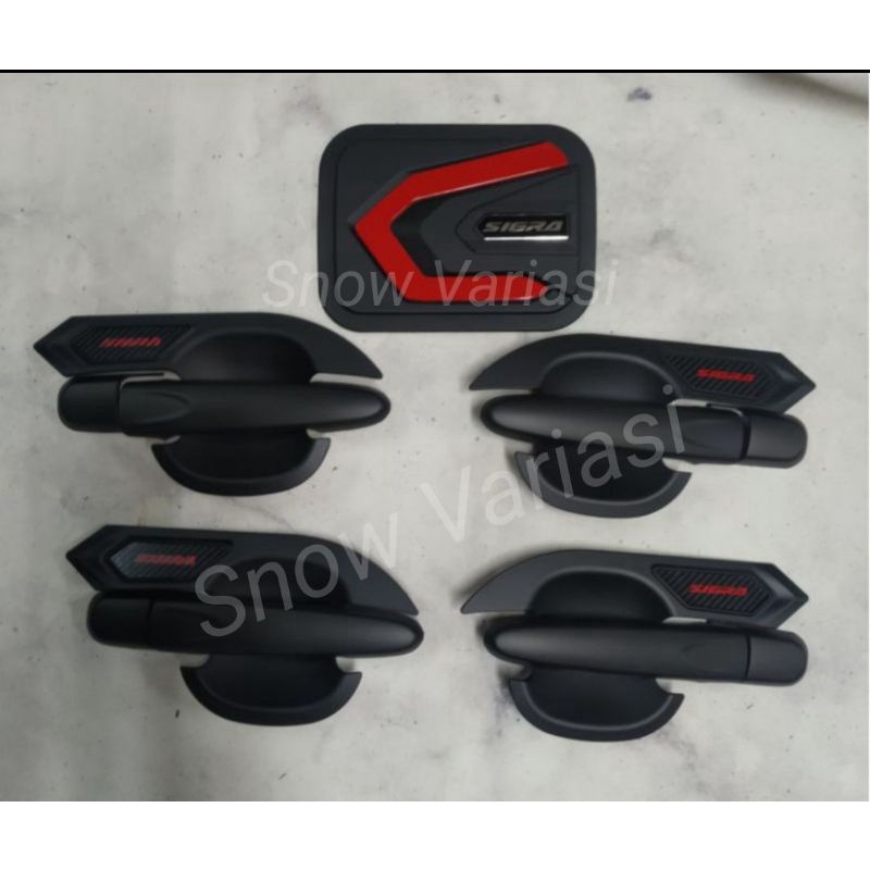 Paket Outer Handle Tank Cover Calya Sigra Facelift 2016 2021 Hitam Doff Dop